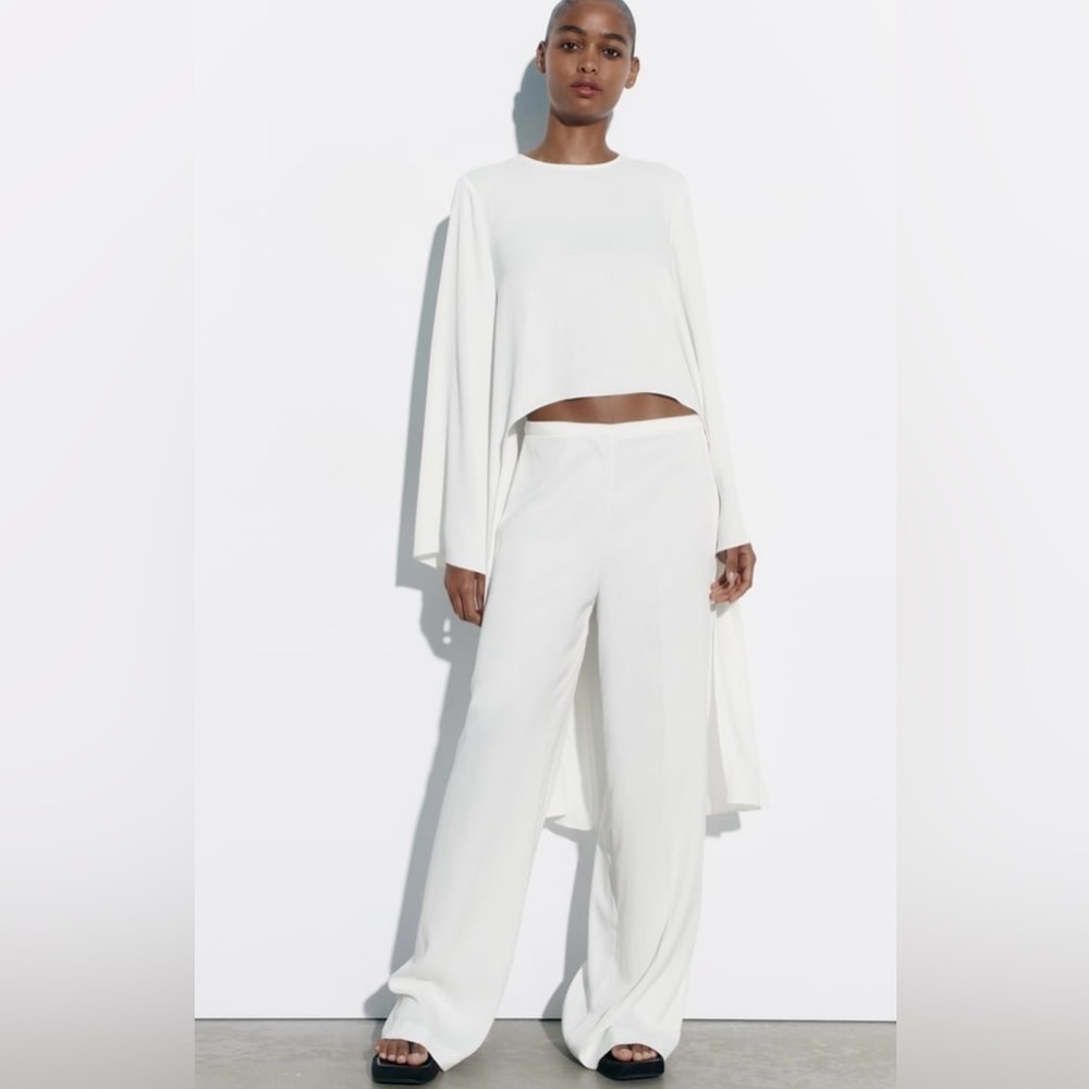 ZARA PALAZZO PANTS M
